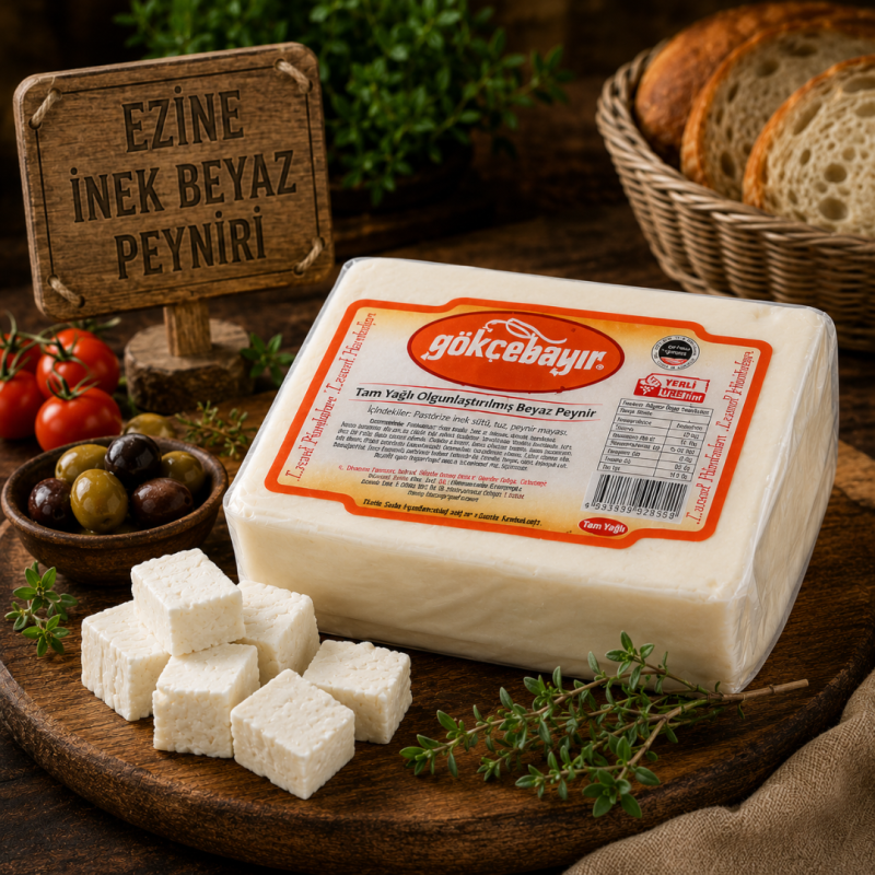 Ezine Gökçebayır Tam Yağlı Olgunlaştırılmış İnek Beyaz Peynir