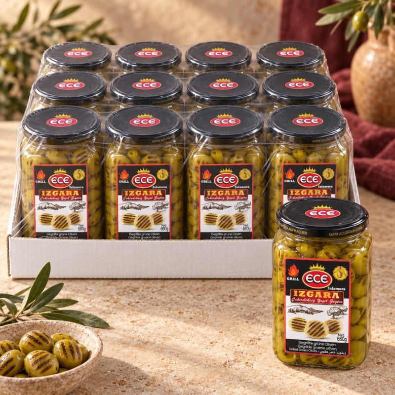 Ece Izgara Yeşil Zeytin 400 G Ece Izgara Yeşil Zeytin 400 G