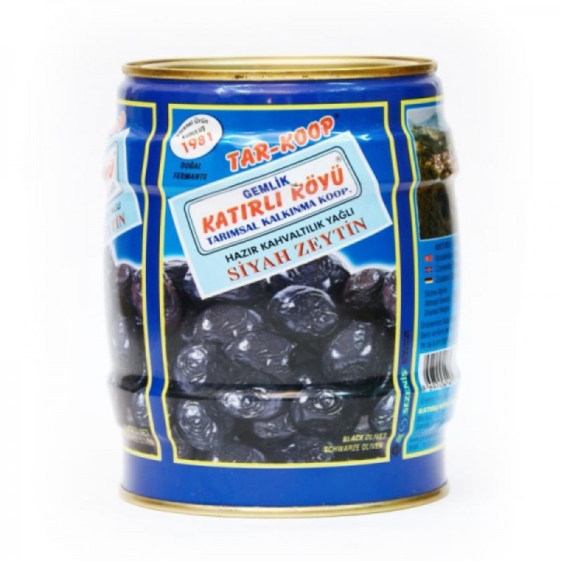 Coğrafi İşaretli Gemlik Katırlı Kooperatifi Medium Boy Siyah Zeytin 1 KG