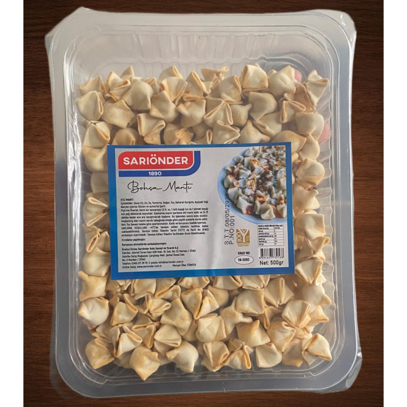 3'lü Avantaj Paket Sarıönder Bohça Mantı (3x500 gr)