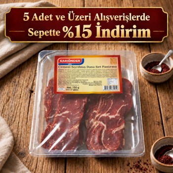 150 g Çemensiz Az Yağlı Pastırma (Sırt) - Özel Koruyucu Ambalajda
