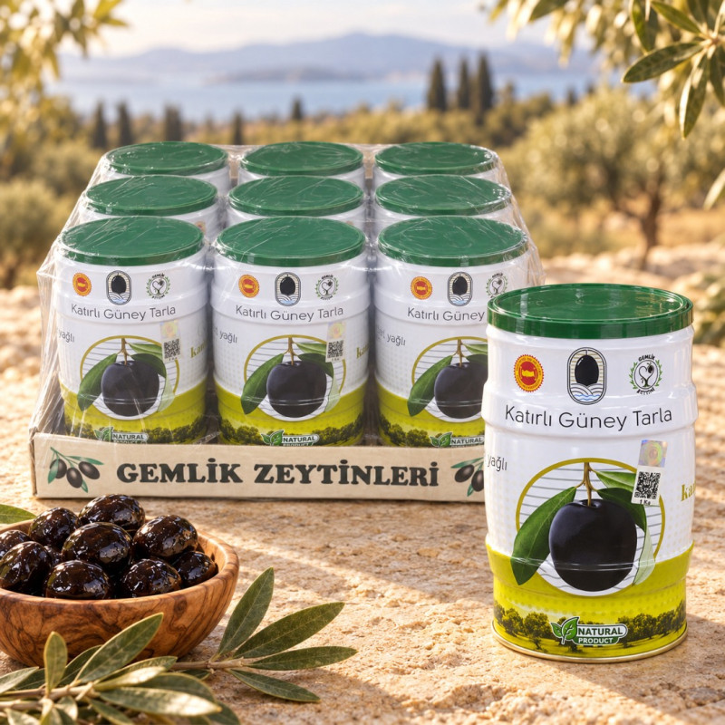 Coğrafi İşaretli Gemlik Katırlı Güney Tarla Large Boy Siyah Zeytin 9X1 KG Coğrafi İşaretli Gemlik Katırlı Güney Tarla Large Boy Siyah Zeytin 9X1 KG