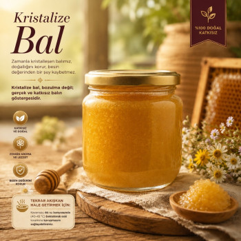Sivas Şekersiz Kristalize Çiçek Balı 500g