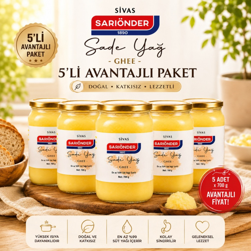 Sarıönder Sade Yağ Sarıönder Sade Yağ