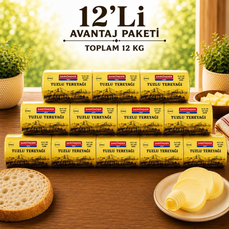 12 KG Yemeklik Tereyağı
