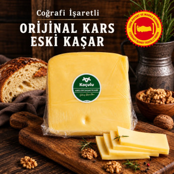 Koçulu Çiftliği Coğrafi İşaretli Kars Eski Kaşar Peyniri 750-800G