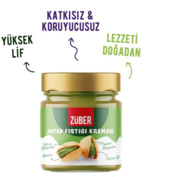 Züber Antep Fıstığı Kreması 200 Gr Züber Antep Fıstığı Kreması 200 Gr
