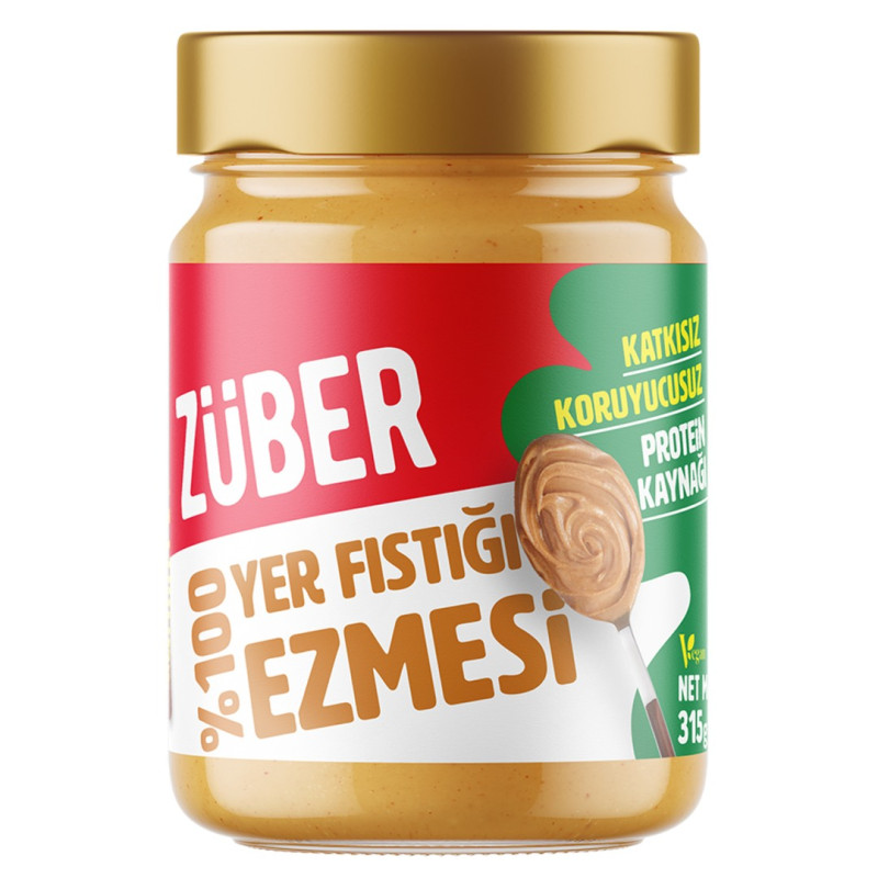 Züber %100 Fıstık Ezmesi 315 Gr