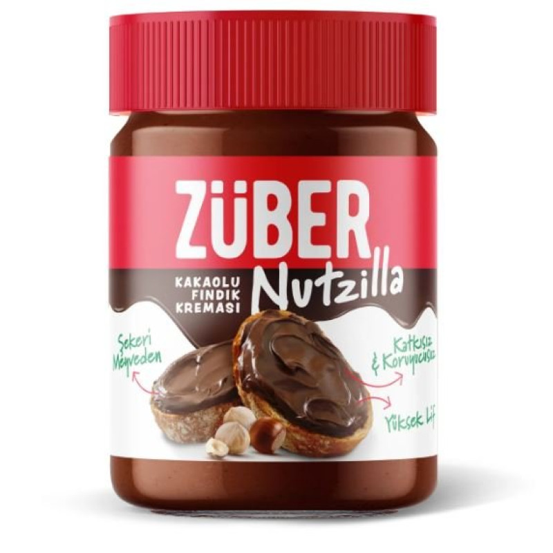 Züber Nutzilla Kakaolu Fındık Kreması 315 Gr