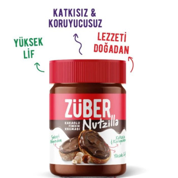 Züber Nutzilla Kakaolu Fındık Kreması 315 Gr Züber Nutzilla Kakaolu Fındık Kreması 315 Gr