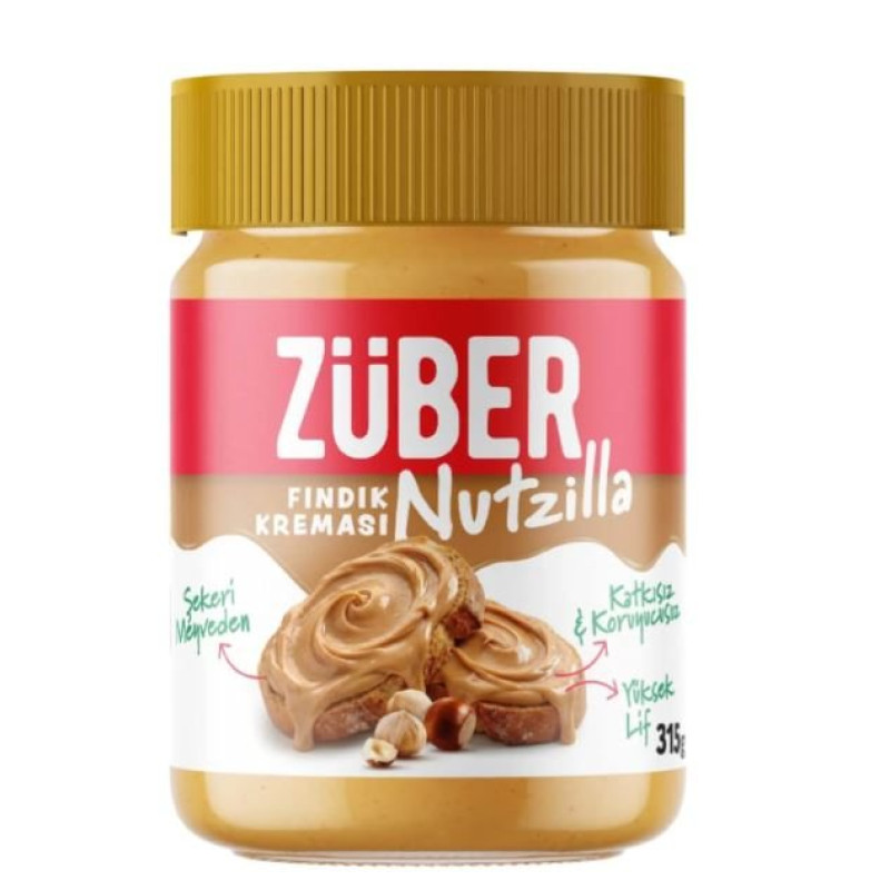 Züber Nutzilla Sade Fındık Kreması 315 Gr Züber Nutzilla Sade Fındık Kreması 315 Gr